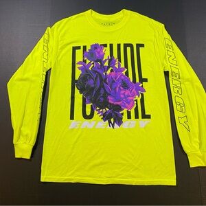 PacSun LA Bright Yellow Future Energy Long Sleeve Graphic T-shirt